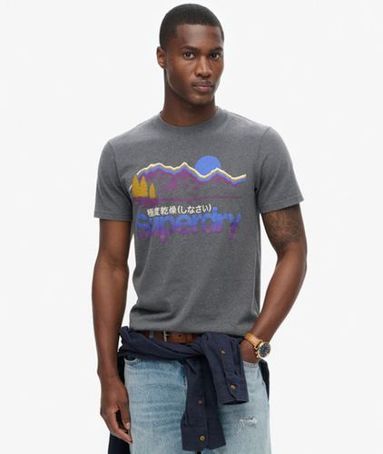 Herren Great Outdoors T-shirt mit Grafik - Größe: L - Superdry - Modalova