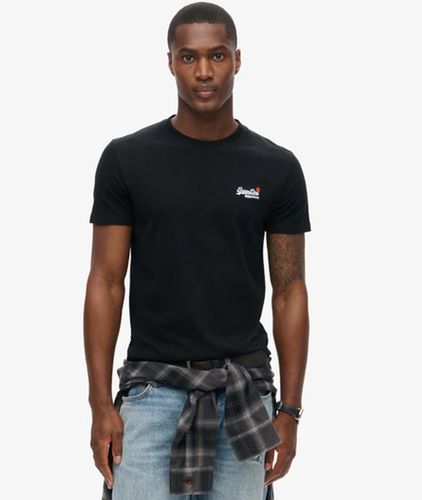 Herren Essential T-shirt mit Stickerei - Größe: M - Superdry - Modalova