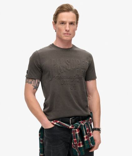 Herren T-shirt mit Geprägter Logo-grafik - Größe: L - Superdry - Modalova
