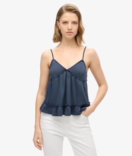 Damen Gestuftes Jersey-trägertop - Größe: 44 - Superdry - Modalova