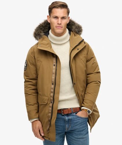 Herren Everest Parka mit Kunstfellbesatz - Größe: M - Superdry - Modalova