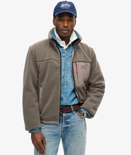 Men's Entspannte Fleece Trekker Jacke - Größe: Xxxl - Superdry - Modalova