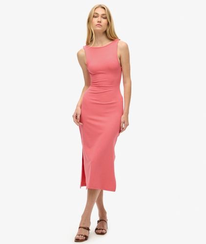 Damen Midikleid aus Jersey mit Zierdrehung am Rücken - Größe: 42 - Superdry - Modalova