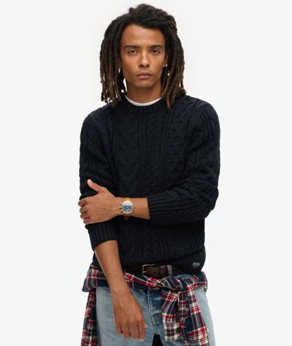 Herren Jacob Pullover mit Zopfmuster - Größe: L - Superdry - Modalova