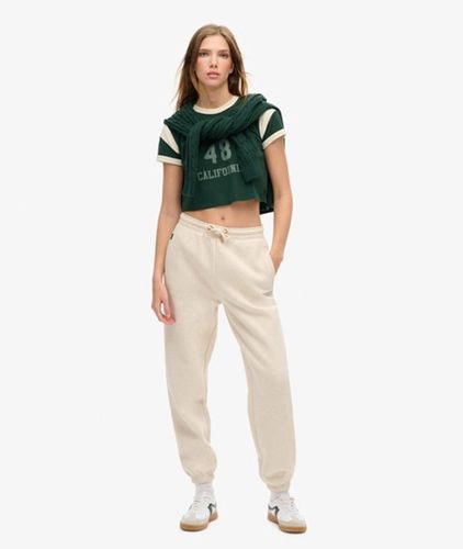 Pantalon de Survêtement à Logo et Chevilles Resserrées Essential Taille: 34 - Superdry - Modalova