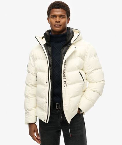 Herren City Steppjacke mit Kapuze und Grafik - Größe: XL - Superdry - Modalova