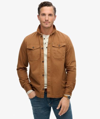 Herren The Merchant Store Hemdjacke mit Fischgrätmuster - Größe: S - Superdry - Modalova