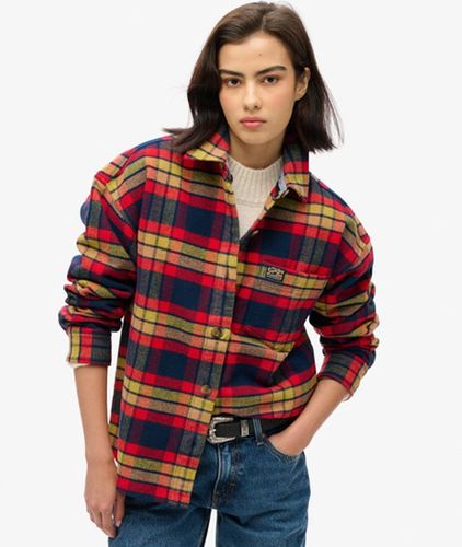 Damen Karierte Hemdjacke aus Flanell - Größe: 40 - Superdry - Modalova