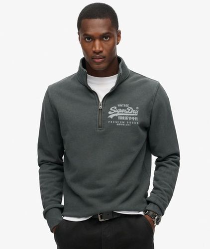 Herren Sweatshirt mit Grafik und Halbreißverschluss - Größe: L - Superdry - Modalova