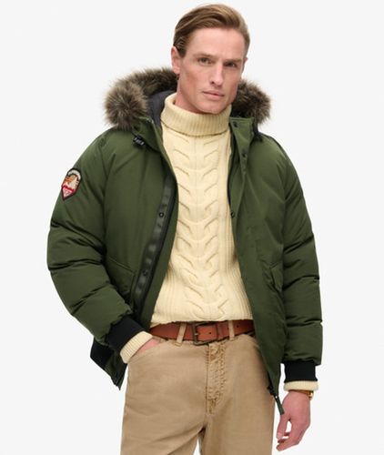 Herren Everest Bomberjacke mit Kunstfellbesatz - Größe: Xxxl - Superdry - Modalova