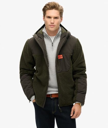Herren Expedition Hybrid Hoodie mit Teddyfell - Größe: XL - Superdry - Modalova
