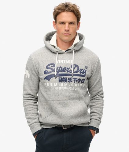 Herren Vintage Logo Hoodie aus Bio-baumwolle - Größe: L - Superdry - Modalova
