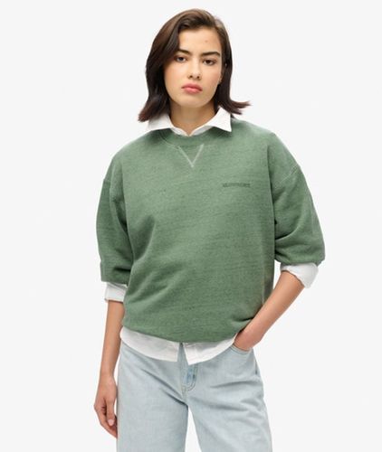 Damen Überfärbtes Essential Sweatshirt mit Logo - Größe: 42 - Superdry - Modalova