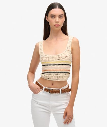 Dames Débardeur Court en A Lacets Crochet, Taille: 44 - Superdry - Modalova