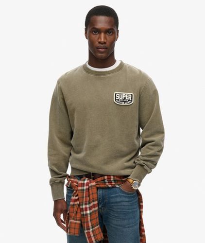 Herren Locker Geschnittenes Mechanic Sweatshirt mit Rundhalsausschnitt - Größe: L - Superdry - Modalova