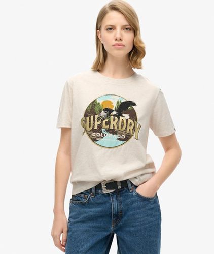 Damen Lässiges Travel Souvenir T-shirt - Größe: 36 - Superdry - Modalova