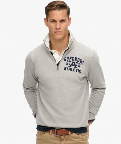 Herren Vintage Athletic Pullover mit Halbem Reißverschluss - Größe: S - Superdry - Modalova