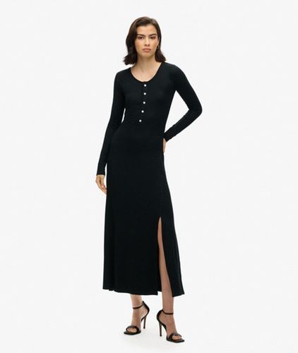 Damen Midikleid mit Halblanger Knopfleiste - Größe: 36 - Superdry - Modalova