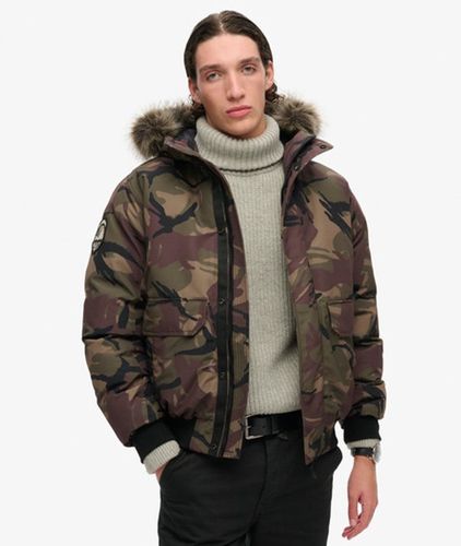 Herren , und Bomberjacke Camo Druck, Größe: M - Größe: M - Superdry - Modalova
