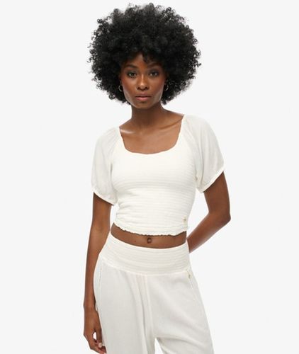 Damen Gesmoktes Oberteil aus Webstoff - Größe: 40 - Superdry - Modalova