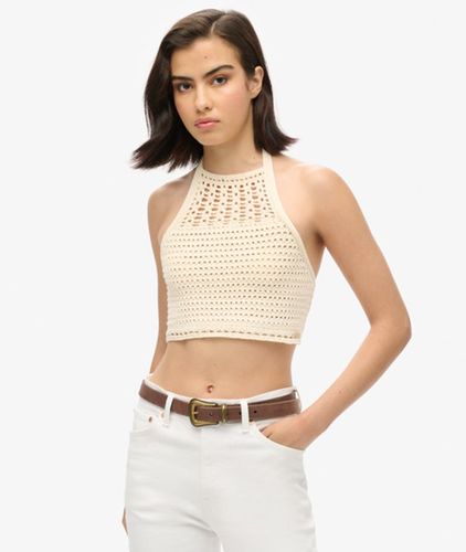 Damen Kurzes Häkeloberteil mit Nackenträger, Größe: 40 - Superdry - Modalova