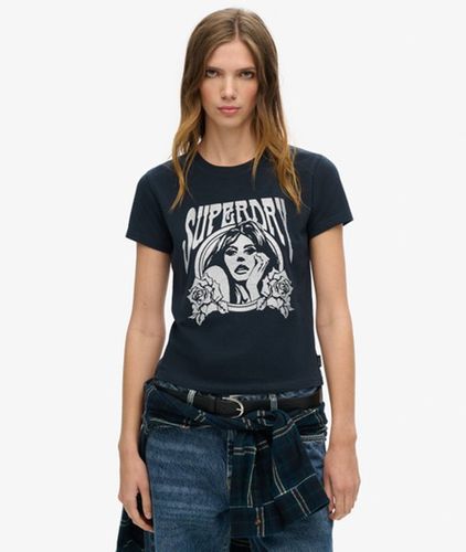 Damen Besonders Figurbetontes Pop Archive T-shirt - Größe: 40 - Superdry - Modalova