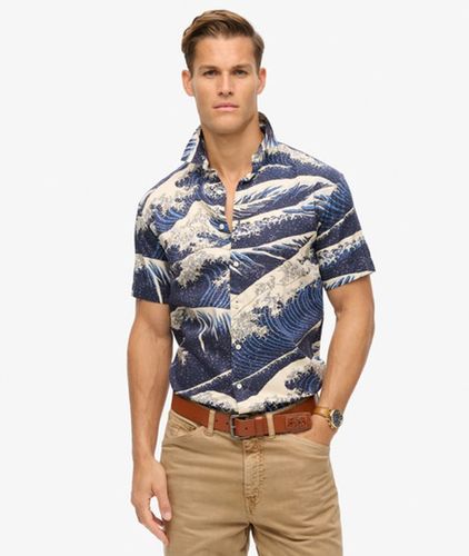Herren und Kurzärmeliges Hawaiihemd Bedruckt, Größe: S - Superdry - Modalova