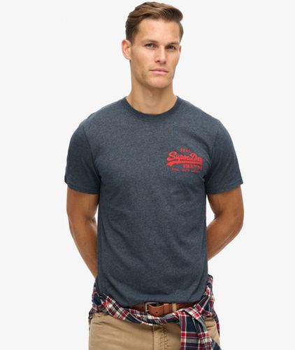 Men's Klassisches Vintage-t-shirt mit Logoprint - Größe: Xxl - Superdry - Modalova