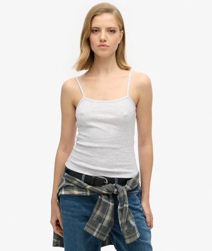 Damen Fein Geripptes Trägerhemd - Größe: 36 - Superdry - Modalova