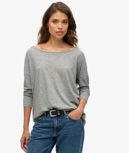 Damen Langärmeliges Oberteil aus Jersey - Größe: 42 - Superdry - Modalova