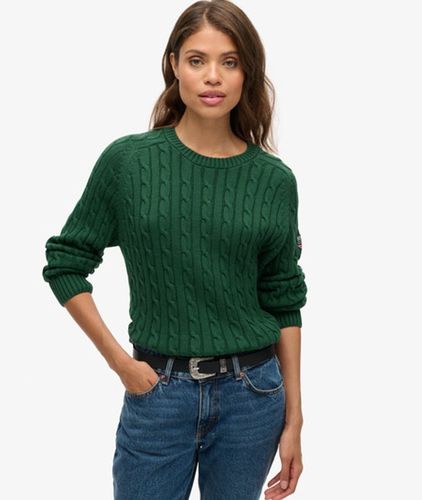 Pull Large en Maille Torsadée Tricot Torsadé, Taille: 38 Taille: 38 - Superdry - Modalova