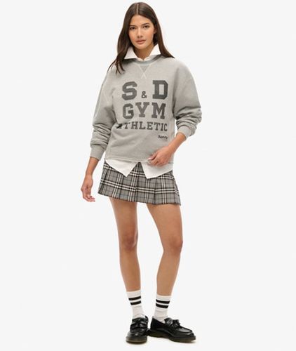 Damen Vintage Tweed-minirock mit Falten - Größe: 42 - Superdry - Modalova