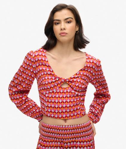 Damen Langärmeliges Kurztop aus Webstoff - Größe: 42 - Superdry - Modalova