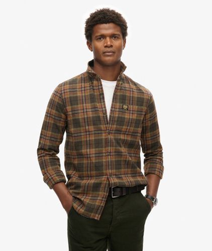 Herren Langärmeliges Holzfällerhemd aus Baumwolle - Größe: L - Superdry - Modalova