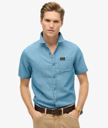 Herren Kurzärmeliges Vintage Loom Hemd - Größe: M - Superdry - Modalova