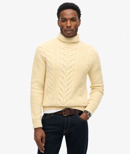 Pull à col Roulé en Maille Torsadée Merchant Store Taille: XL - Superdry - Modalova