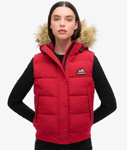 Damen Everest Kunstfell-weste - Größe: 44 - Superdry - Modalova