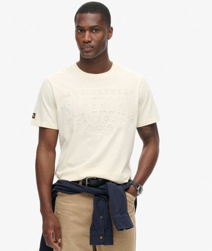 Herren T-shirt mit Geprägter Logo-grafik - Größe: M - Superdry - Modalova