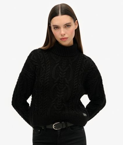 Pull en Maille Torsadée à col Polo Taille: 42 - Superdry - Modalova