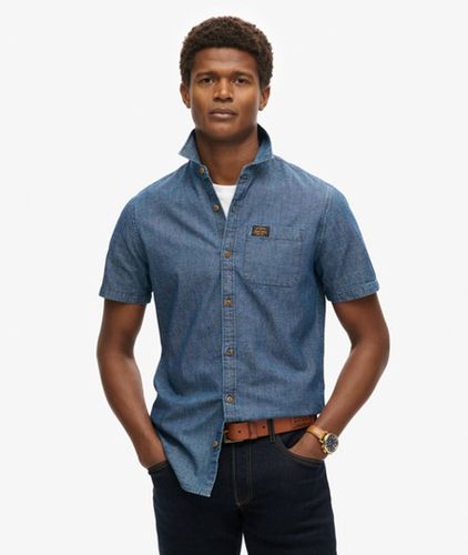 Herren Kurzärmeliges Vintage Loom Hemd - Größe: M - Superdry - Modalova
