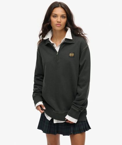 Haut OverTaille à Demi-zip et Surpiqûres Contrastées Taille: Xxl - Superdry - Modalova
