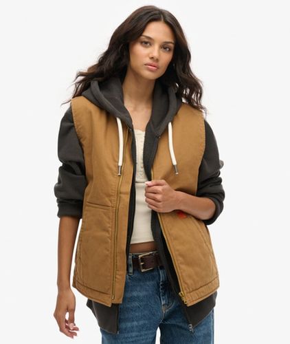Damen Übergroße Surplus Workwear Weste - Größe: XL - Superdry - Modalova