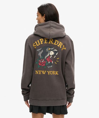 Sweat à Capuche OverTaille à Motif Tatouage Dans le dos / Taille: Xxl - Superdry - Modalova