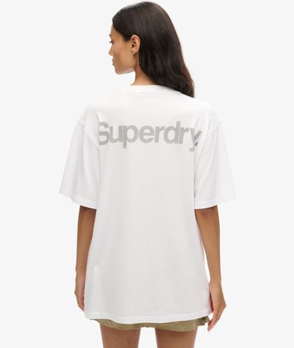 Damen Oversize Core City T-Shirt mit Logo, Größe: XL - Superdry - Modalova