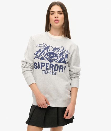 Damen Outdoor OverGröße-sweatshirt mit Rundhalsausschnitt und Grafik - Größe: XL - Superdry - Modalova