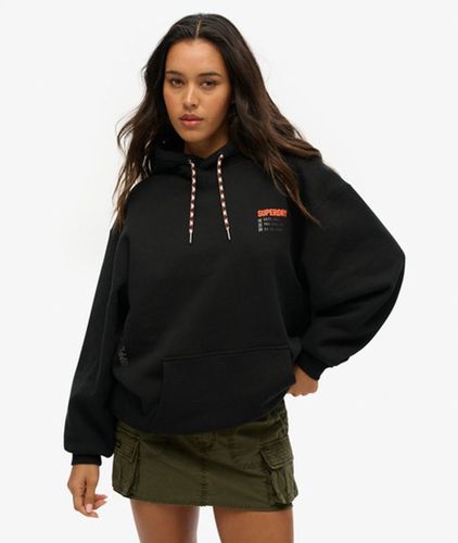 Damen Sportliches OverGröße-utility-hoodie mit Logo - Größe: XL - Superdry - Modalova