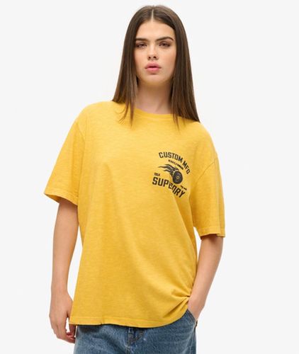 Damen und Biker Oversize-T-Shirt mit Grafik, Größe: XL - Superdry - Modalova