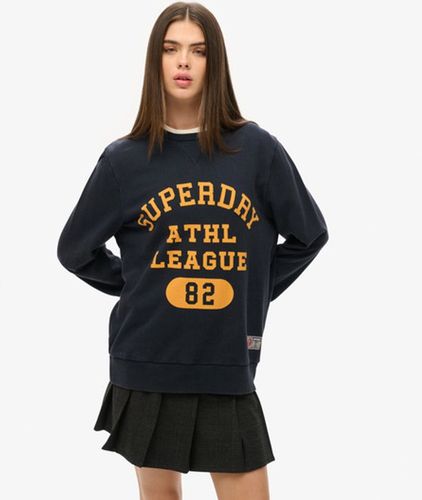 Damen Übergroßes Athletic Sweatshirt mit Print - Größe: XL - Superdry - Modalova