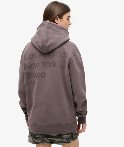 Women's Core Logo City Hoodie mit Lockerer Passform - Größe: L - Superdry - Modalova