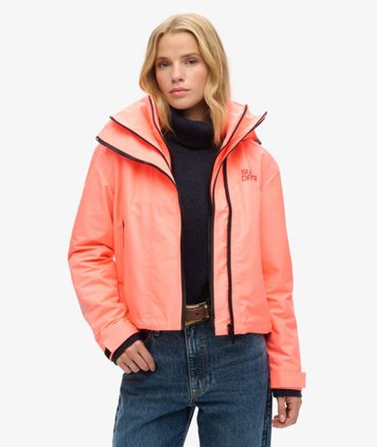 Damen SD Windbreaker Jacke mit Kapuze und Stickerei - Größe: 40 - Superdry - Modalova